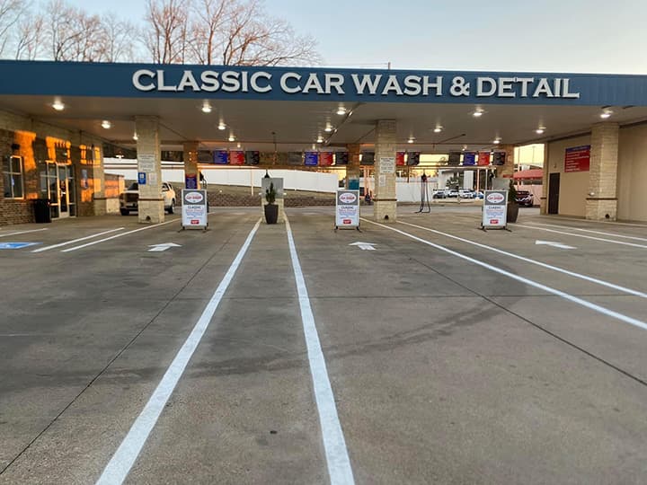 The Classic Carnauba Hot Wax wash tunnel